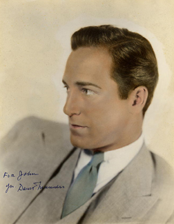 David Manners hand tinted portrait, early 1930s