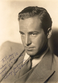 David Manners vintage signed portrait